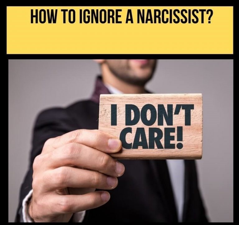 Ignoring a narcissist