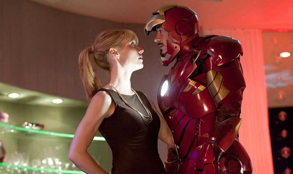 Iron man with a girl