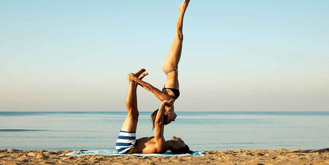 Couple Yoga Pose